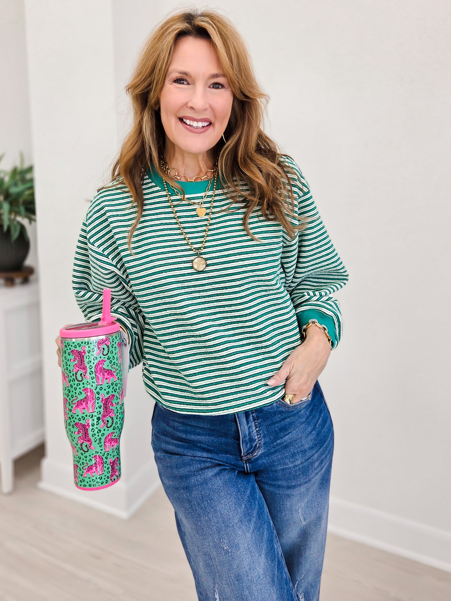 Relaxed Striped Pullover