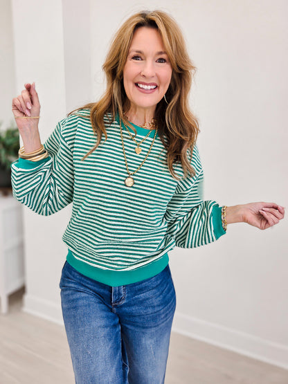 Relaxed Striped Pullover