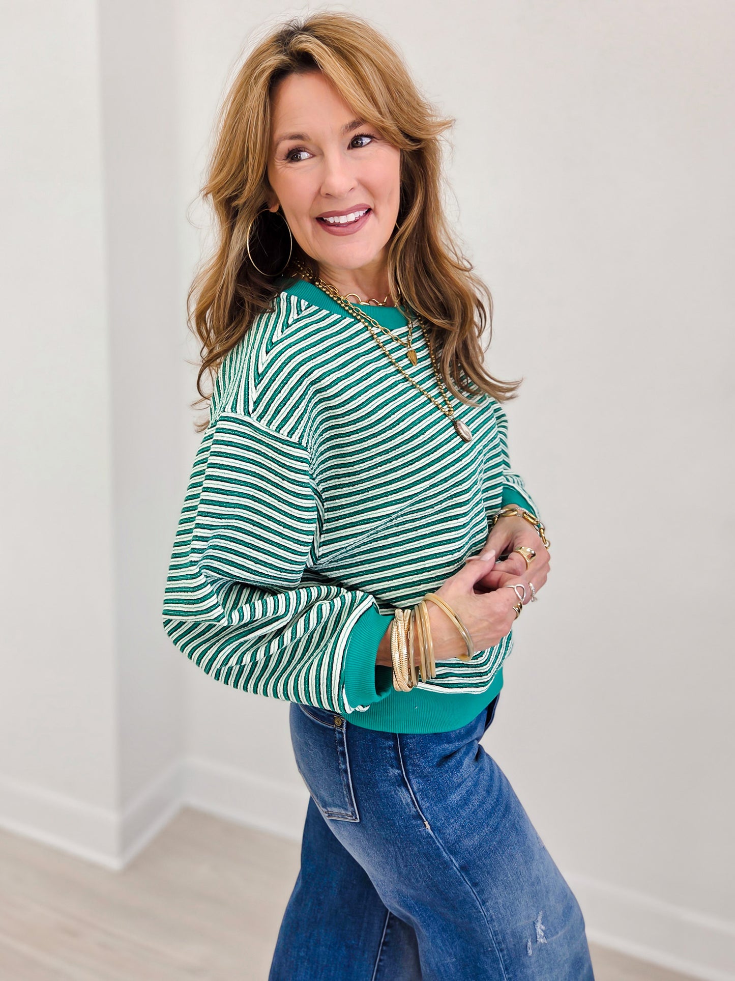 Relaxed Striped Pullover