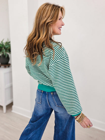 Relaxed Striped Pullover