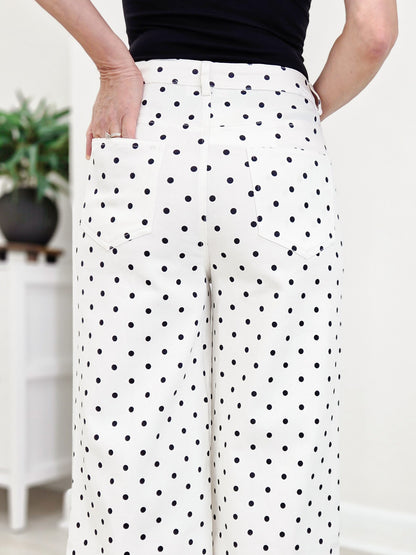 Polka Dot Wide Leg Pants