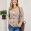 The Perfect Viscose Sweater Cardigan-H Mocha