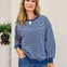 Coastal Striped Crewneck Sweatshirt