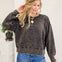 Acid Wash Fleece Oversized Pullover- Grp A