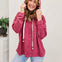 Soft Brushed Hacci Hoodie-Cabernet