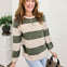 Brushed Striped Hacci Sweater-B