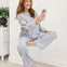 Slub Long Sleeve Top & Pants- Heather Gray