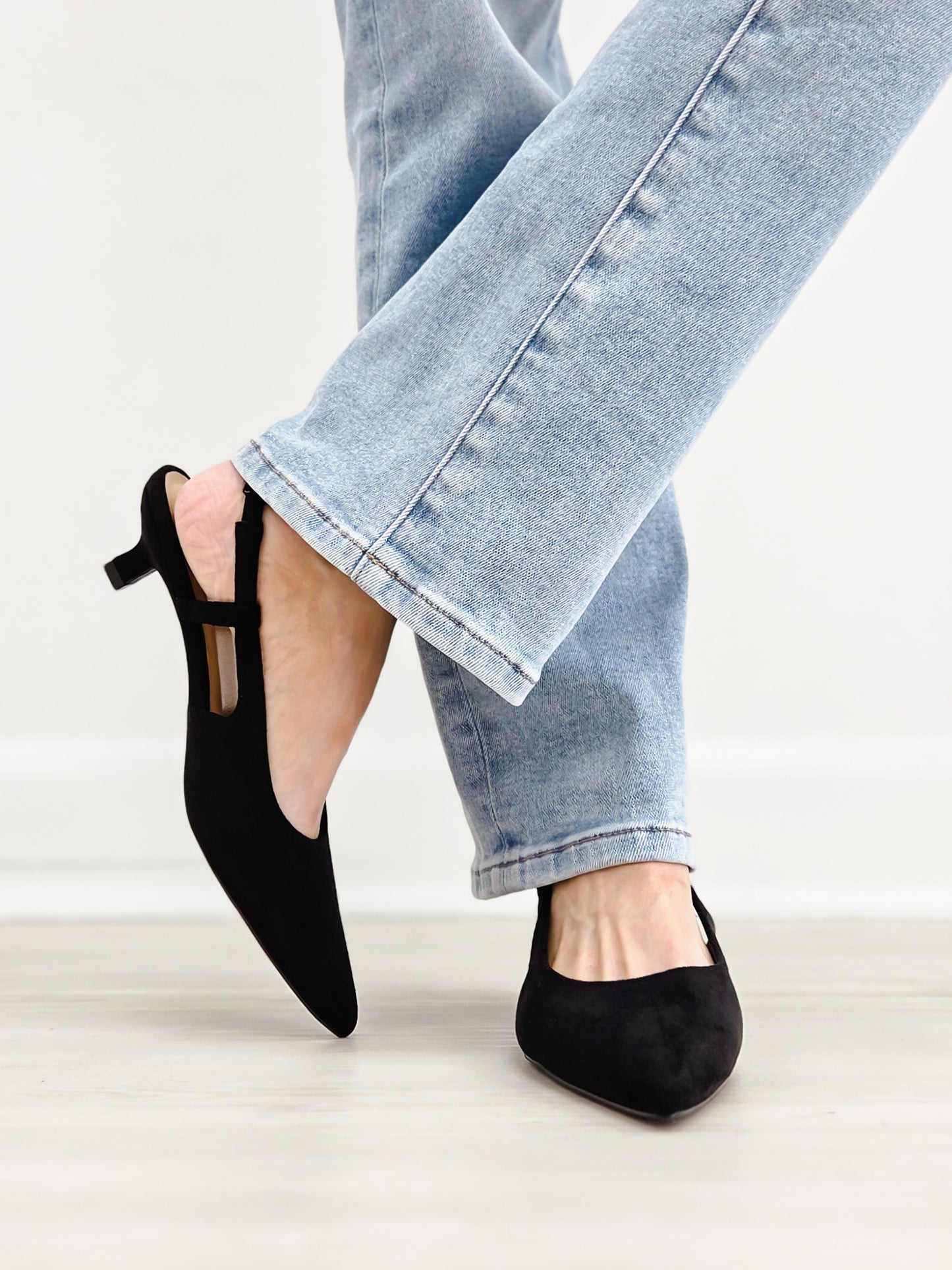Corky's Kit N Caboodle-Black Faux Suede