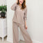 Slub Long Sleeve Top & Pants -Ash Mocha