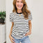 Striped Crew-neck T-shirts