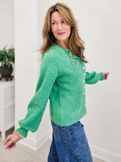 Softline Signature Button Front Knit Cardigan