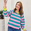 Casual Stripe Cropped Top