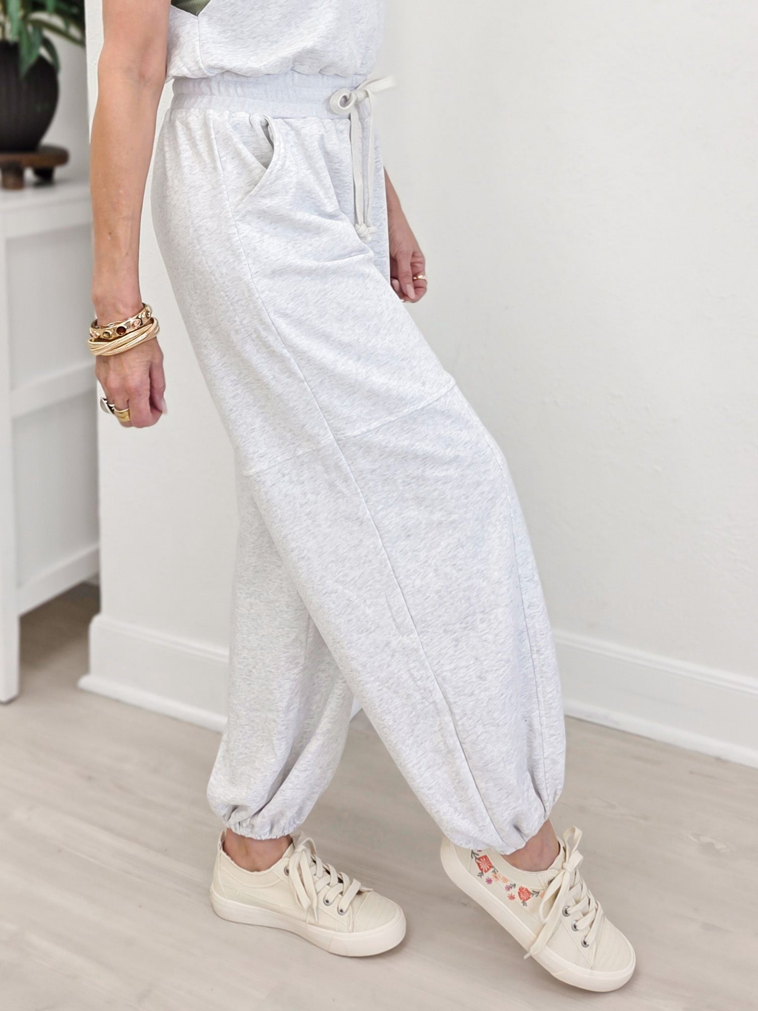 Round-Neck Relaxed Fit Sleeveless Jumpsuit