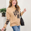 Sweater Top with Floral Design