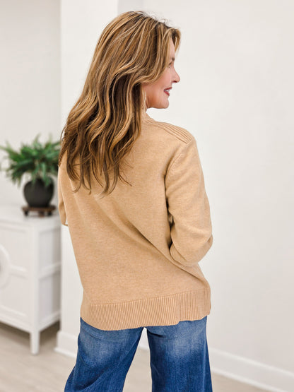 Sweater Top with Floral Design