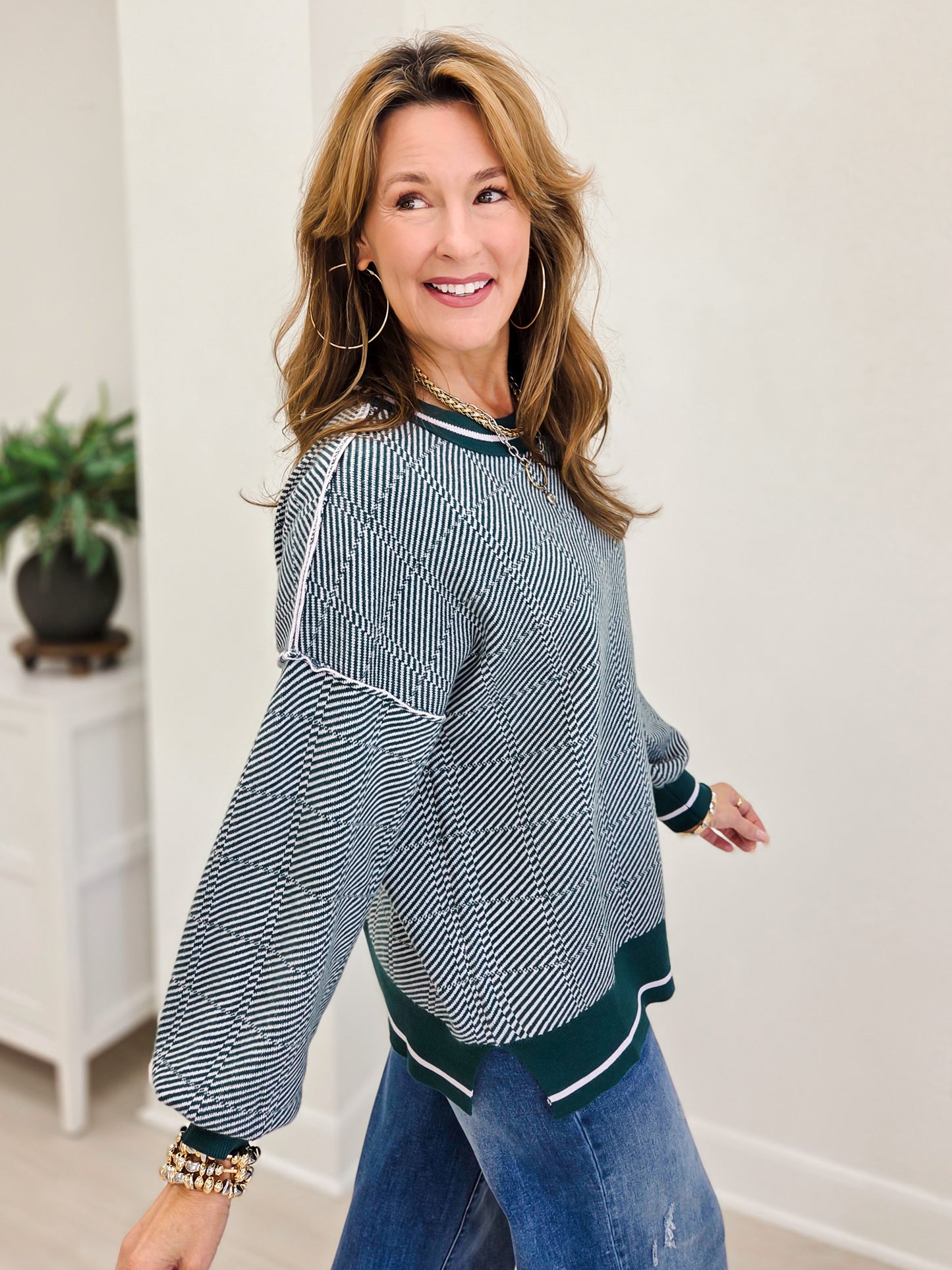 Geometric Pattern Sweater