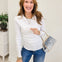 Cable Knit Crewneck Knit Pullover-WHITE