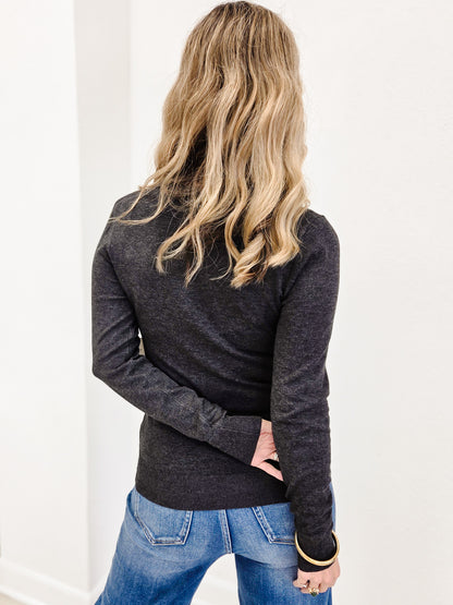 Soft Sweater Crew Neck Pull Over Top