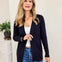 Open Cardigan Regular Length With Pockets-C