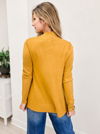 Open Cardigan Regular Length With Pockets-B