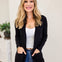 Open Cardigan Regular Length With Pockets-A