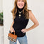 Turtleneck Pullover Sweater Top - Black