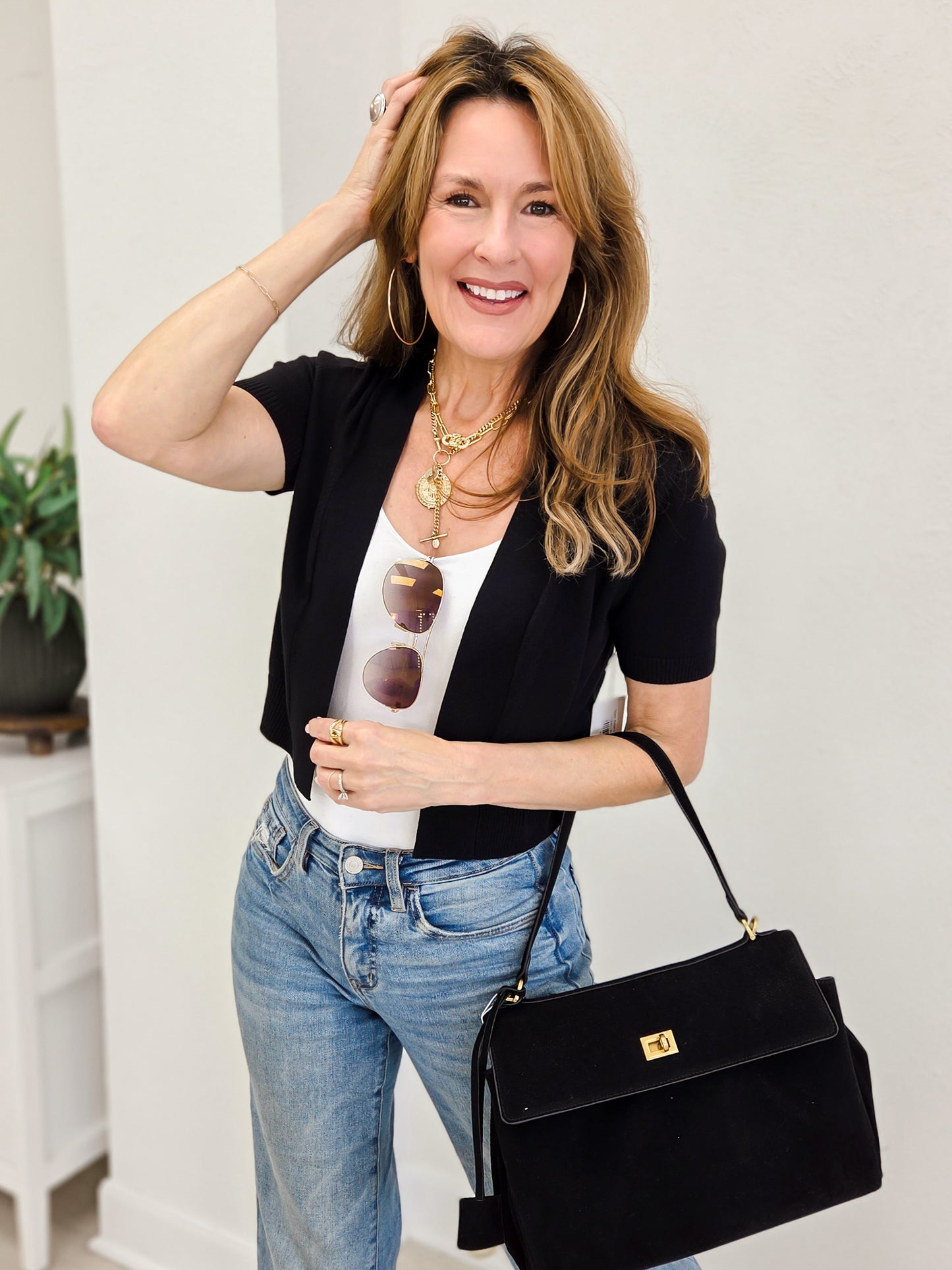 Open Bolero Cardigan Top
