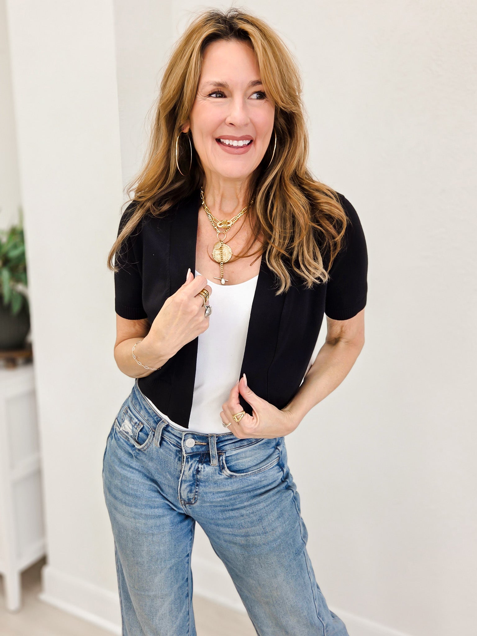 Open Bolero Cardigan Top
