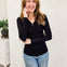V Neck Pullover Long Sleeve Sweater Top