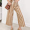 Striped Cotton Relaxed Pocket Pants