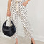 Drawstring Waist Polka Dot Barrel Pants