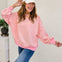 Striped Drop-shoulder Pullover Sweatshirt