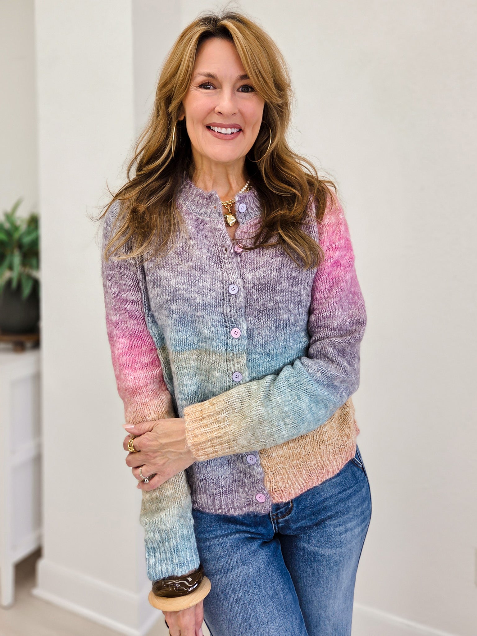 Ombre Yarn Cardigan