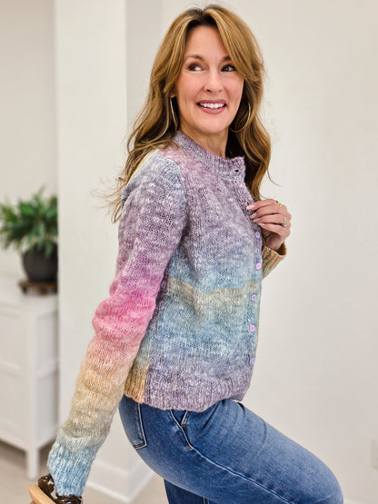 Ombre Yarn Cardigan