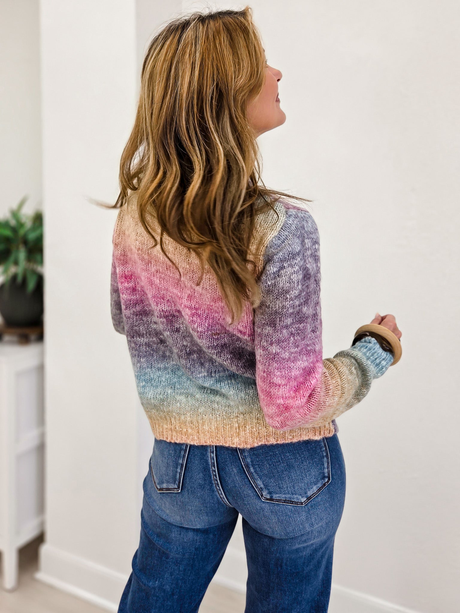 Ombre Yarn Cardigan