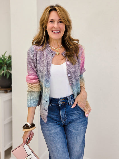 Ombre Yarn Cardigan