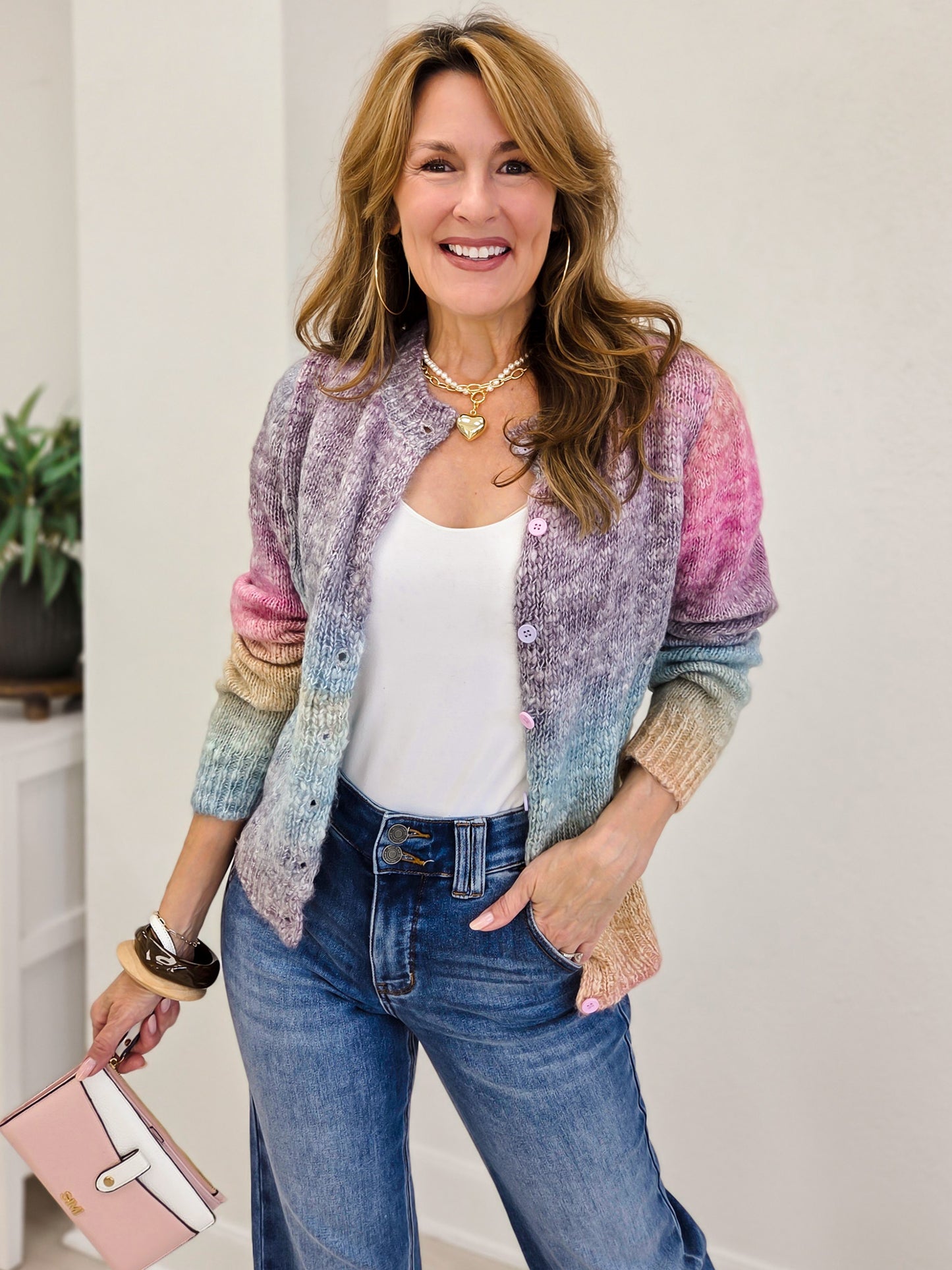 Ombre Yarn Cardigan