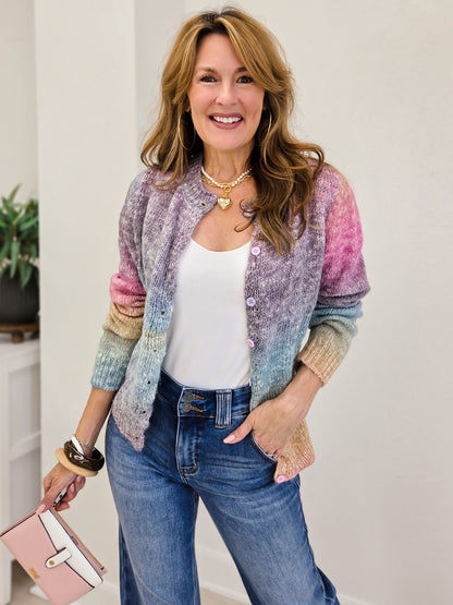 Ombre Yarn Cardigan