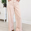 Striped Pattern Cuffed Hem Pant
