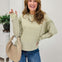 Striped Crewneck With Tulip Back Hem