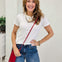 Cotton Slub Baby Tee With Back Stitch