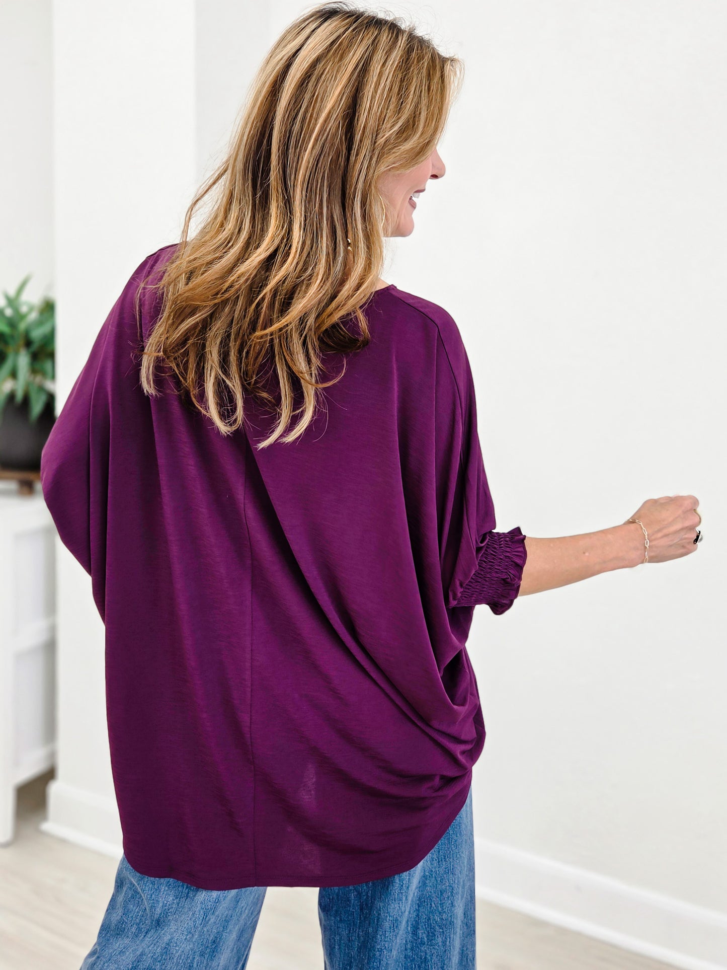 Oversized Poncho Blouse