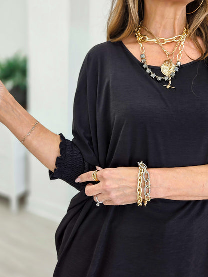 Oversized Poncho Blouse