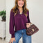 Smocked Long Sleeve Lizzy Blouse Top
