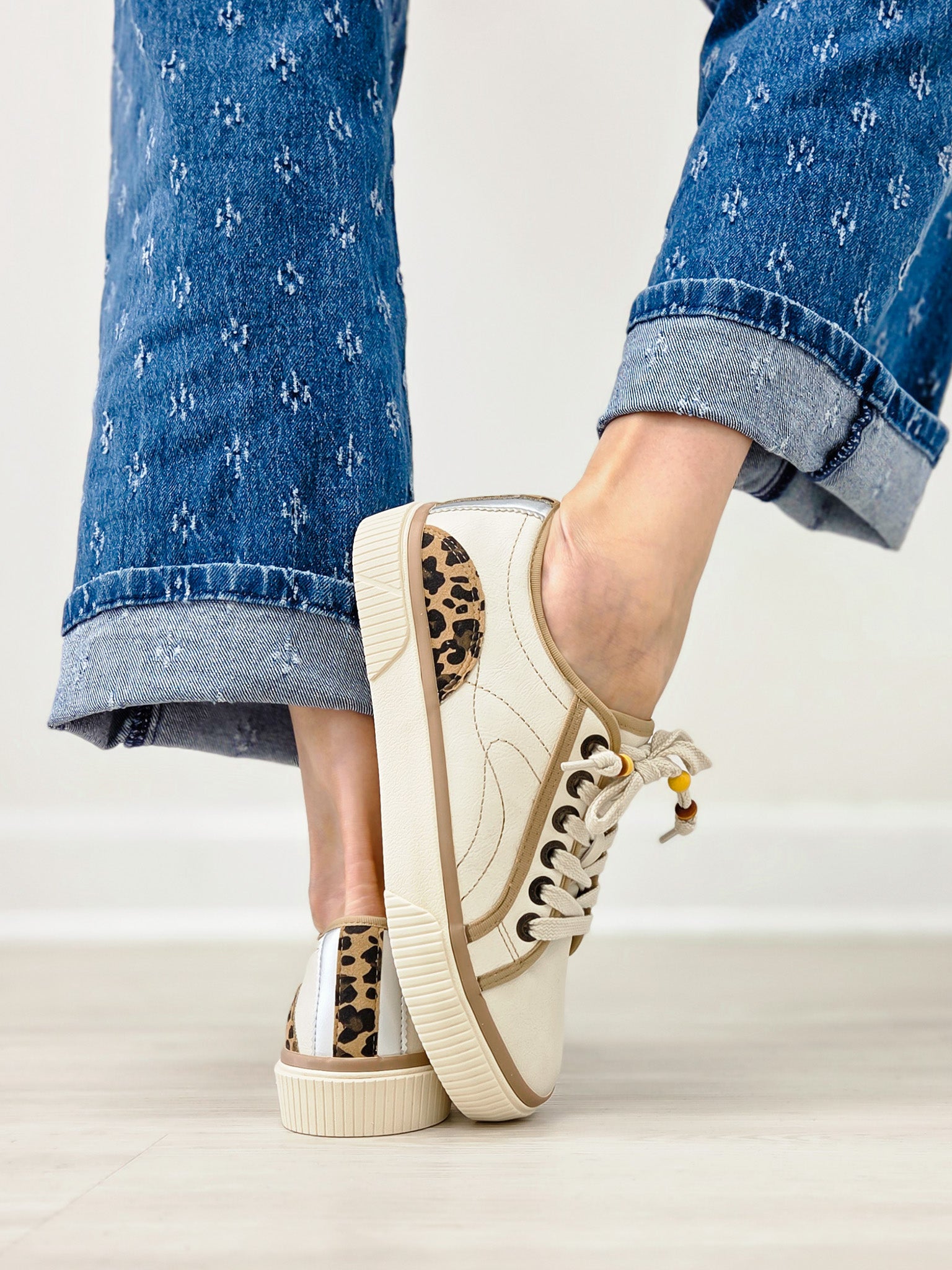 Blowfish Azure Gold Leopard  Sneaker
