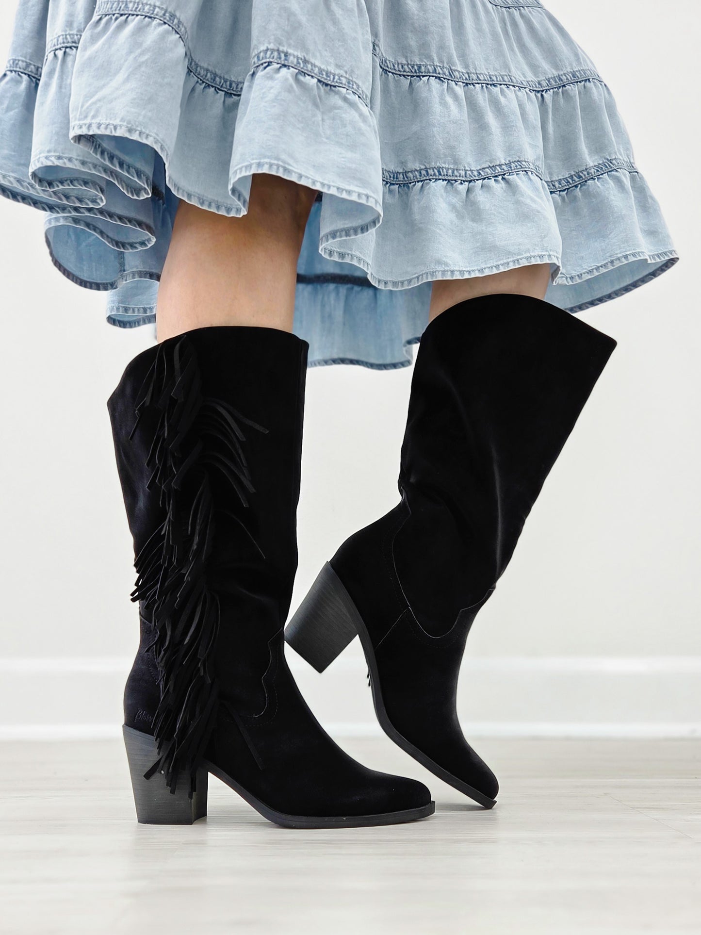 Blowfish Malibu Criss Western Boot-Black