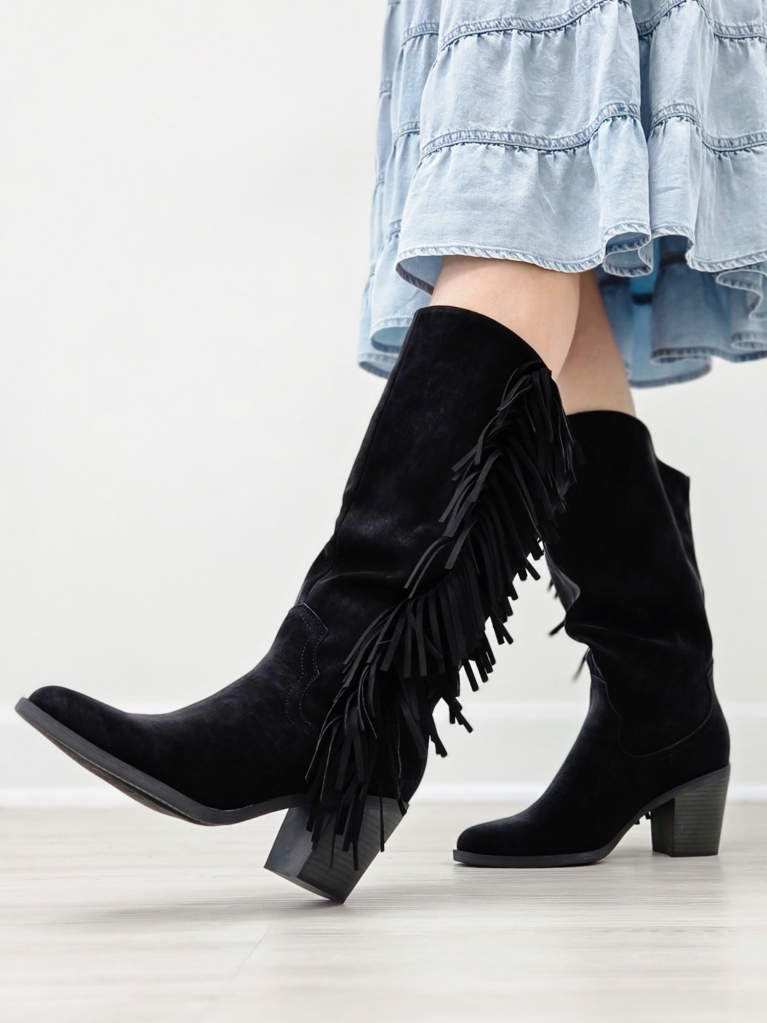 Blowfish Malibu Criss Western Boot-Black