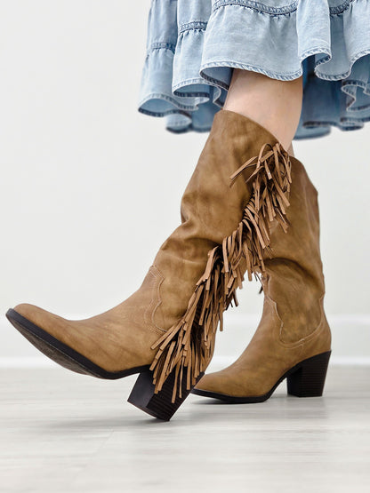 Blowfish Malibu Criss Western Boot-Tan
