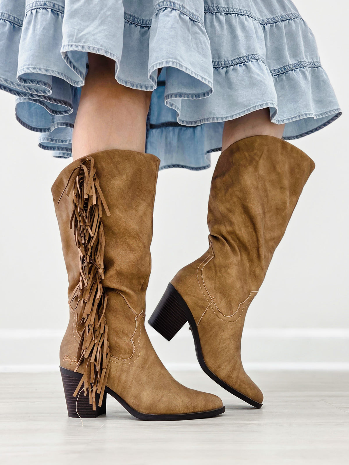Blowfish Malibu Criss Western Boot-Tan