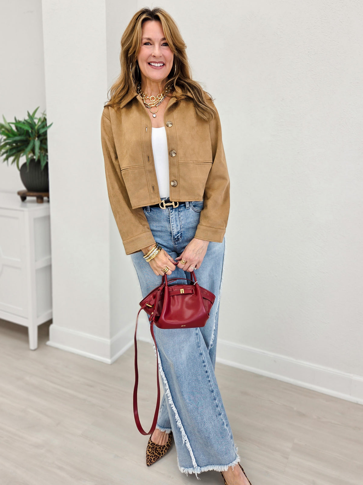 Judy Blue MAVERICK Hi-Rise Retro Wide Leg Raw Twisted Out Seam Jeans